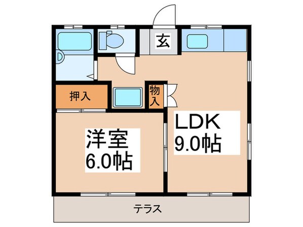 ウエストヒルズ Ⅱの物件間取画像